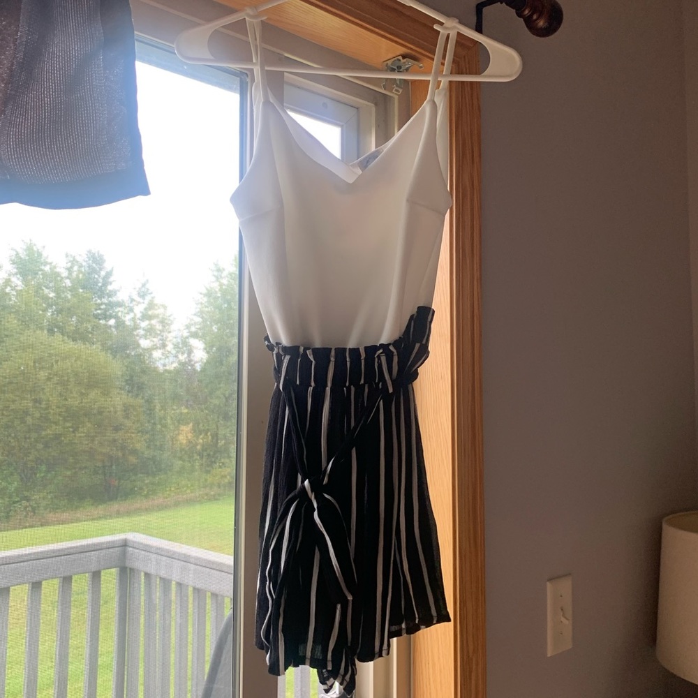 Blue Rain Romper